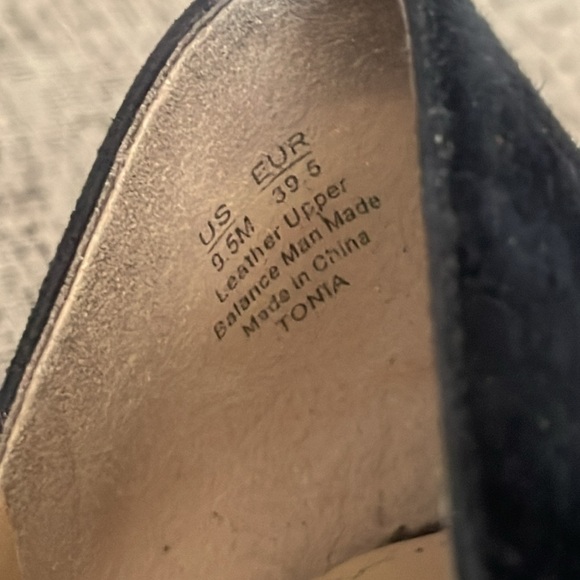 Sam Edelman Black Suede Pointy Toe Heels Size 9.5 - Picture 7 of 13